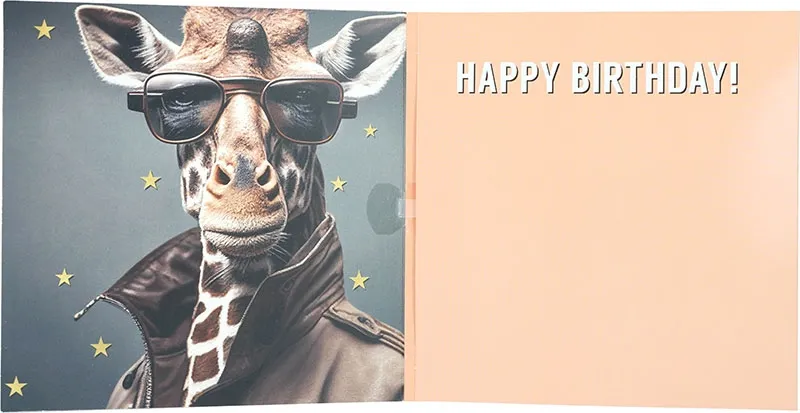 3D Musikkarte "Ein cooler Typ hat heute Geburtstag!"