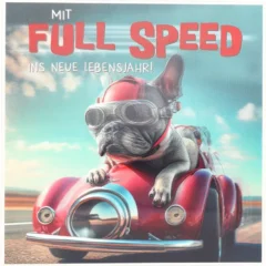 3D Musikkarte "Mit Full Speed ins neue Lebensjahr!"