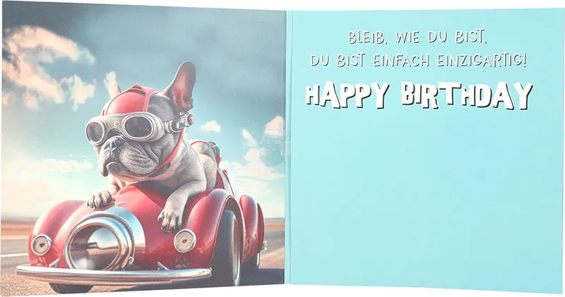 3D Musikkarte "Mit Full Speed ins neue Lebensjahr!"