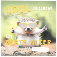 3D Musikkarte "Cool bleiben! Das beste Alter ist jetzt!"