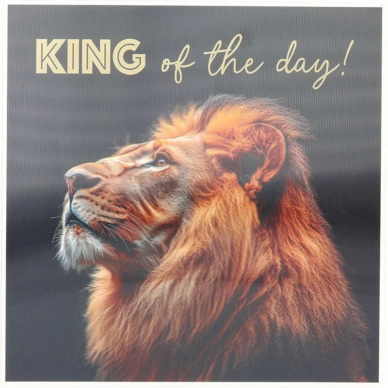 3D Musikkarte "King of the day!"
