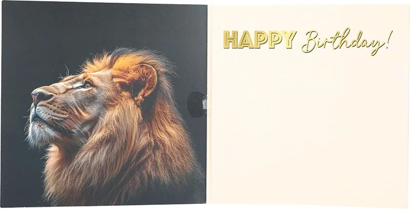 3D Musikkarte "King of the day!"