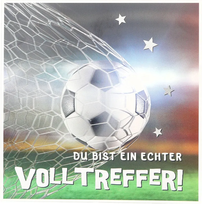 3D Musikkarte "Du bist ein echter Volltreffer!"