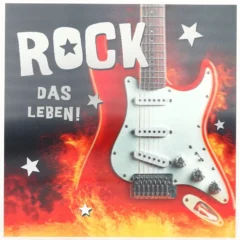 3D Musikkarte "Rock das Leben!"