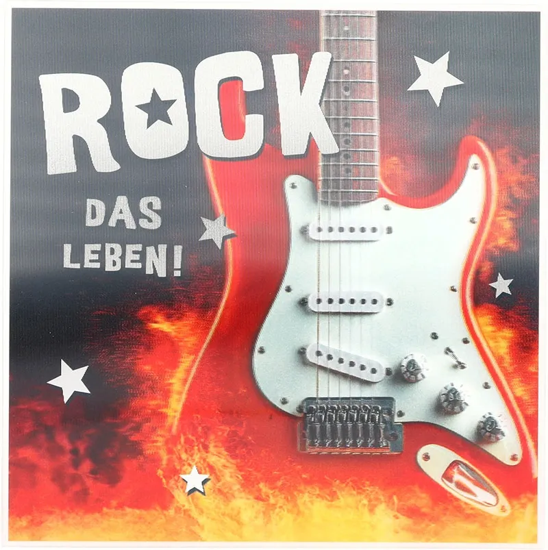3D Musikkarte "Rock das Leben!"