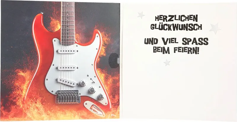 3D Musikkarte "Rock das Leben!"