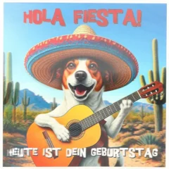 3D Musikkarte "Hola Fiesta! Heute ist dein Geburtstag"