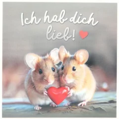 3D Musikkarte "Ich hab dich lieb!"