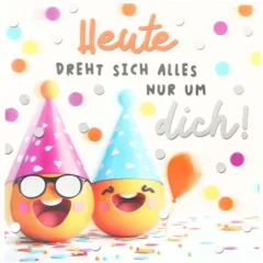 3D Musikkarte "Heute dreht sich alles nur um dich!"