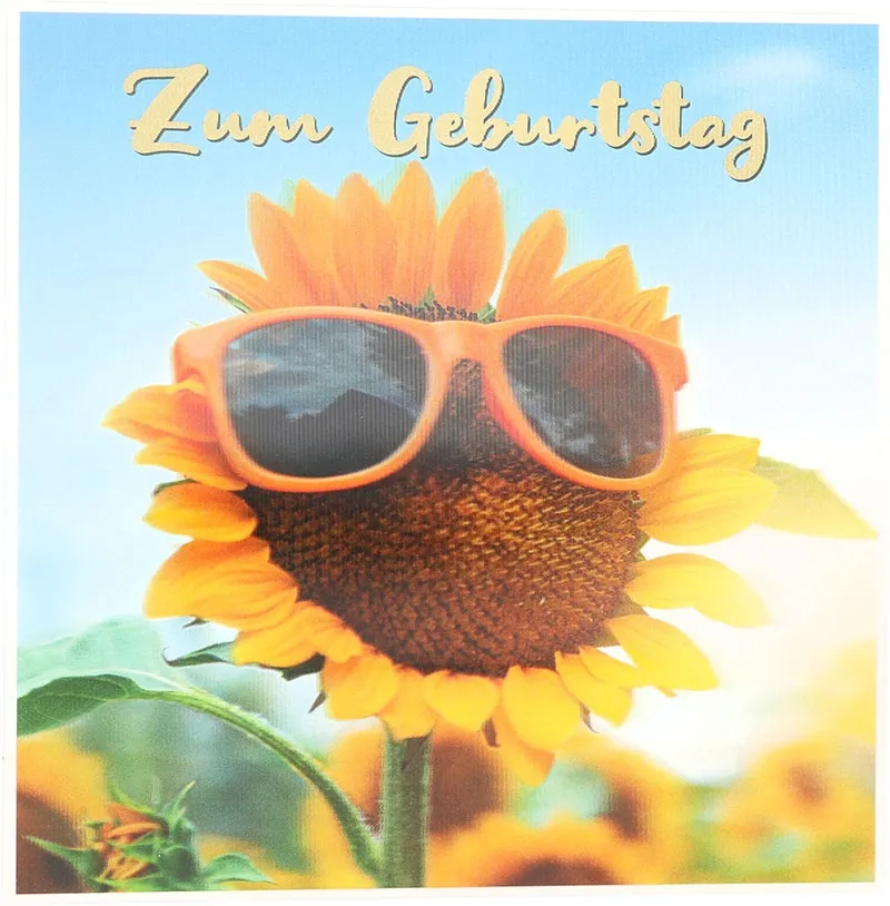 3D Musikkarte "Zum Geburstag"