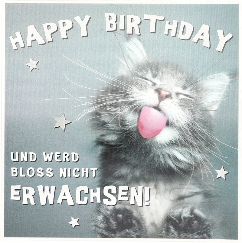 3D Musikkarte "Happy Birthday und werd bloss nicht Erwachsen"