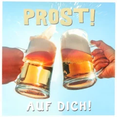 3D Musikkarte "Prost! Auf dich!"