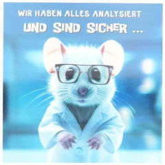 3D Musikkarte "Wir haben alles analysiert und sind ..."