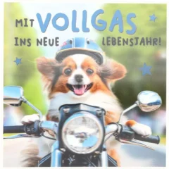 3D Musikkarte "Mit Vollgas ins neue Lebensjahr!"