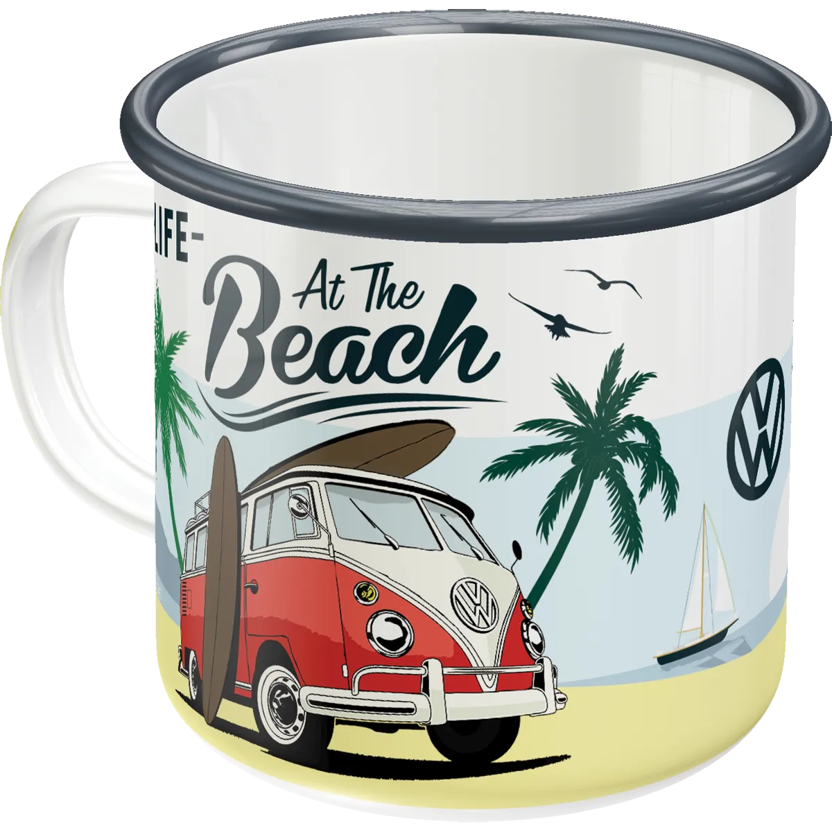 Nostalgic-Art Emaille-Becher VW Bulli Beach