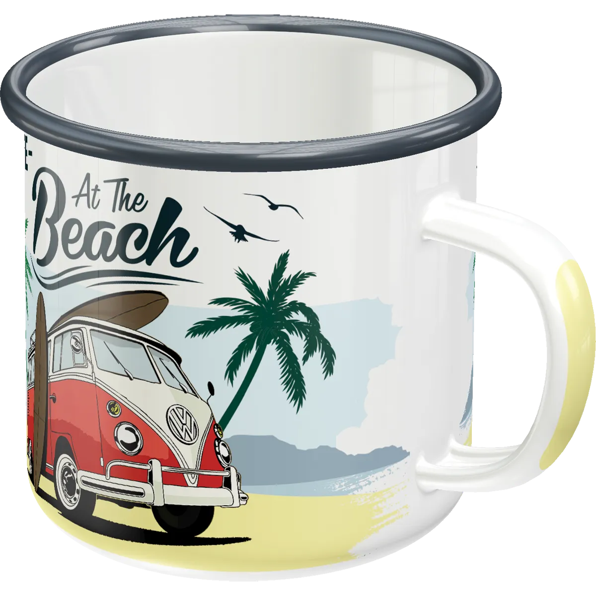 Nostalgic-Art Emaille-Becher VW Bulli Beach