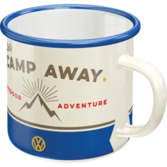 Nostalgic-Art Emaille-Becher VW Bulli Let's Camp Away