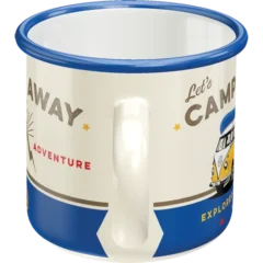 Nostalgic-Art Emaille-Becher VW Bulli Let's Camp Away