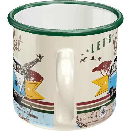 Nostalgic-Art Emaille-Becher VW Bulli Let's Get Lost