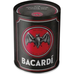 Nostalgic-Art Spardose Bacardi Logo Black