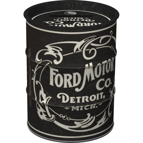 Nostalgic-Art Spardose Ölfass Ford Vintage Logo