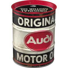 Nostalgic-Art Spardose Ölfass Audi Original Motor Oil