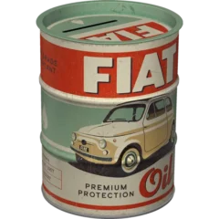 Nostalgic-Art Spardose Ölfass Fiat Premium Protection Oil