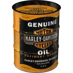 Nostalgic-Art Spardose Ölfass Harley-Davidson Genuine Oil