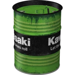 Nostalgic-Art Spardose Ölfass Kawasaki Let the good times roll