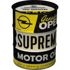 Nostalgic-Art Spardose Ölfass Opel Supreme Motor Oil