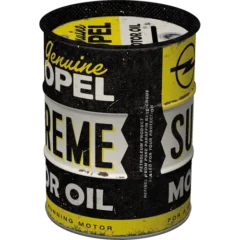 Nostalgic-Art Spardose Ölfass Opel Supreme Motor Oil