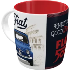 Nostalgic-Art Tasse Fiat 500 Enjoy The Good Times