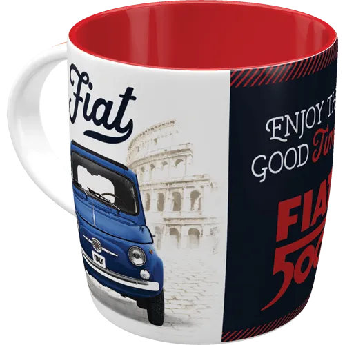 Nostalgic-Art Tasse Fiat 500 Enjoy The Good Times