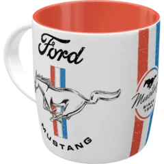 Nostalgic-Art Tasse Ford Mustang Horse & Stripes Logo