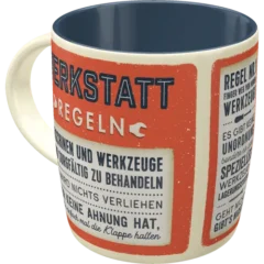 Nostalgic-Art Tasse Werkstattregeln
