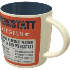 Nostalgic-Art Tasse Werkstattregeln