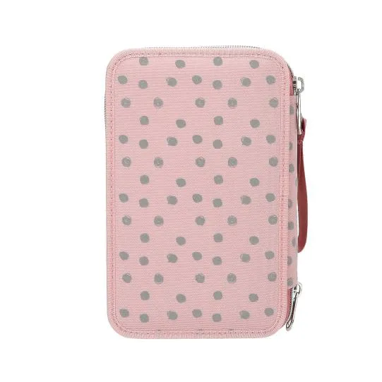 TOPModel 3-Fach Federtasche DOTS, Rückseite mit Punkten
