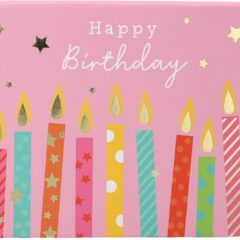 Geschenkbox mit Musik "Happy Birthday - Kerzen"