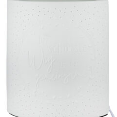 Tischleuchte "Der schönste Weg ist der gemeinsame" aus Porzellan