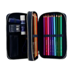 2-Fach Federtasche mit Schlange