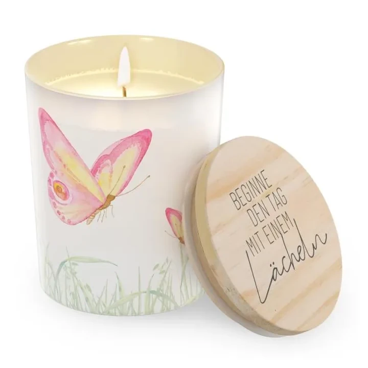 Geschenk für Dich - Duftkerze "Lächeln" - Beginne den Tag mit einem Lächeln