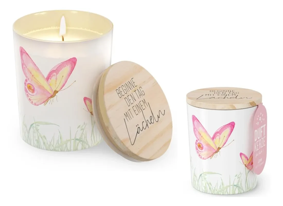Geschenk für Dich - Duftkerze "Lächeln" - Beginne den Tag mit einem Lächeln
