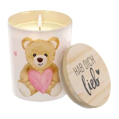 Geschenk für Dich - Duftkerze "Teddy" - Hab Dich lieb