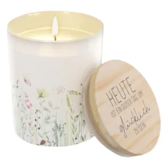 Geschenk für Dich - Duftkerze "Wiese" - Heute ist ein guter Tag, um glücklich zu sein