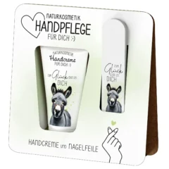 Geschenk für Dich - Handpflege-Set "Esel" - Zum Glück gibt es Dich