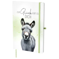 Geschenk für Dich - Notizbuch "Esel" - Zum Glück gibt es Dich