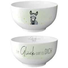 Geschenk für Dich - Schälchen "Esel" - Zum Glück gibt es Dich