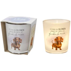 Geschenk für Dich - Windlicht "Dackel" - Die kleinen Dinge im Leben
