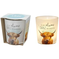 Geschenk für Dich - Windlicht "Hochlandrind" - Du bist etwas ganz Besonderes