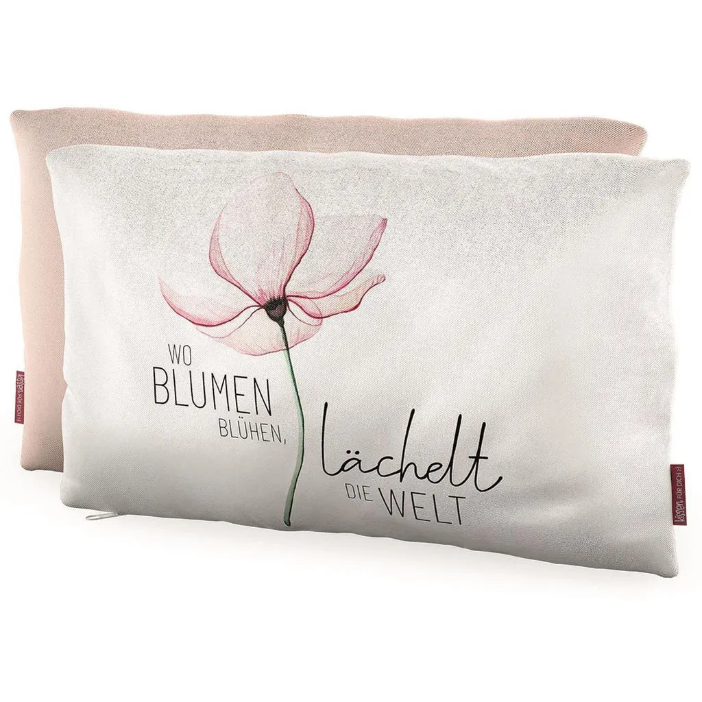 Geschenk für Dich - Kissen "Blüte" - Wo Blumen blühen
